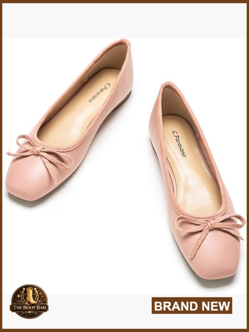 Ballet Flats | Women's Flats | Square Toe | Memory Cushion | Lambskin Lining